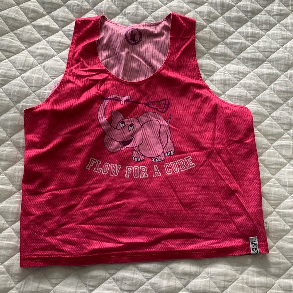 Flow For A Cure Lacrosse Tank reversible